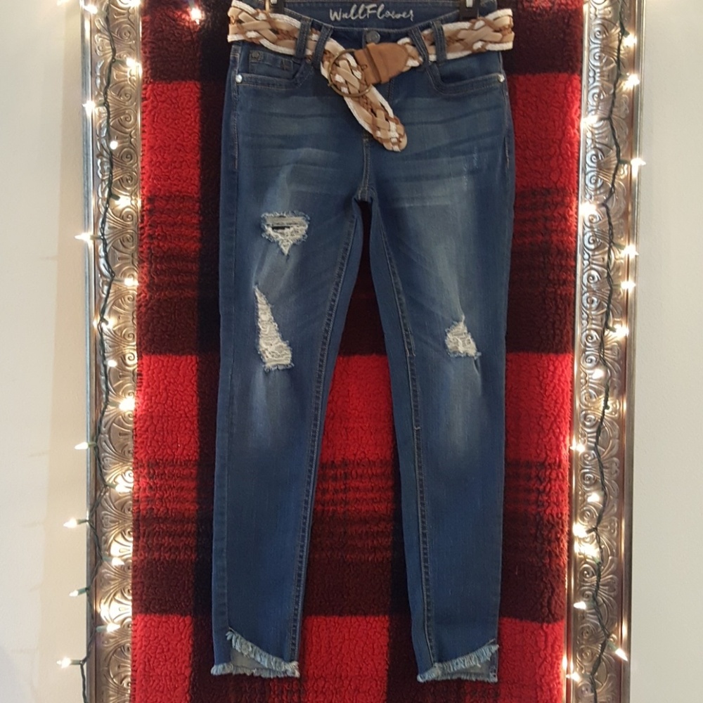 WALLFLOWER STRAIGHT LEG JEANS